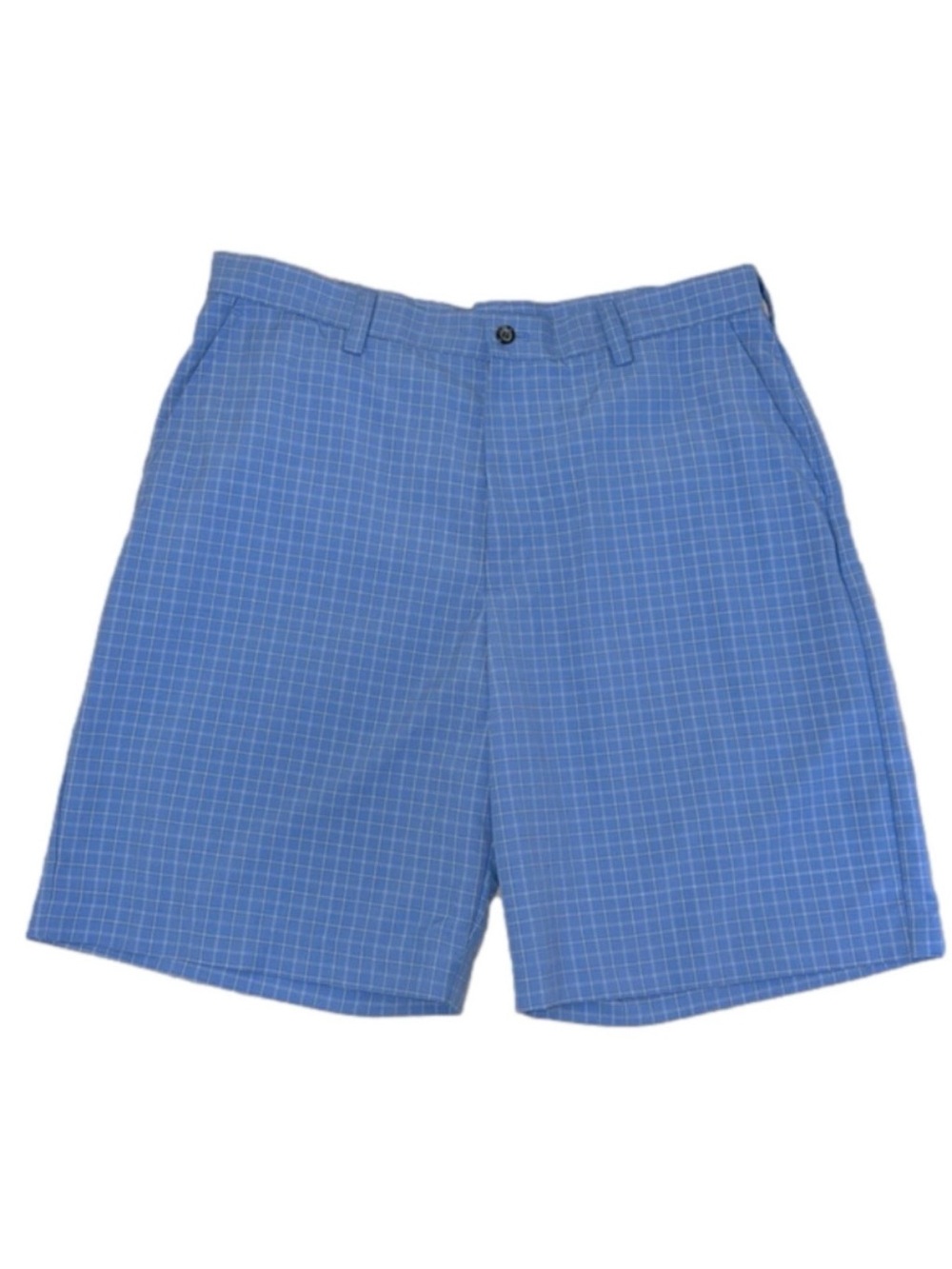 Izod Golf Blue Plaid Chino Shorts - Size 36